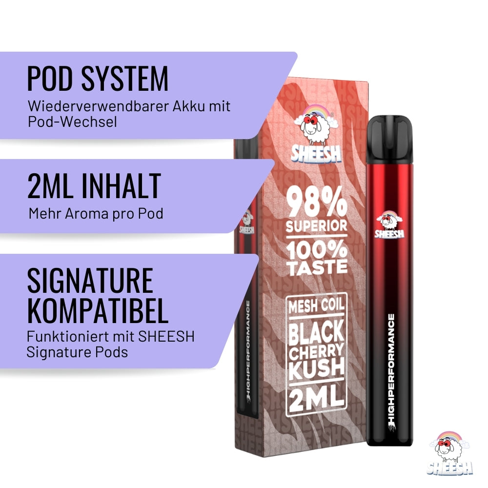 SHEESH - True Taste Line - Black Cherry Kush - Superior Vape 2ml