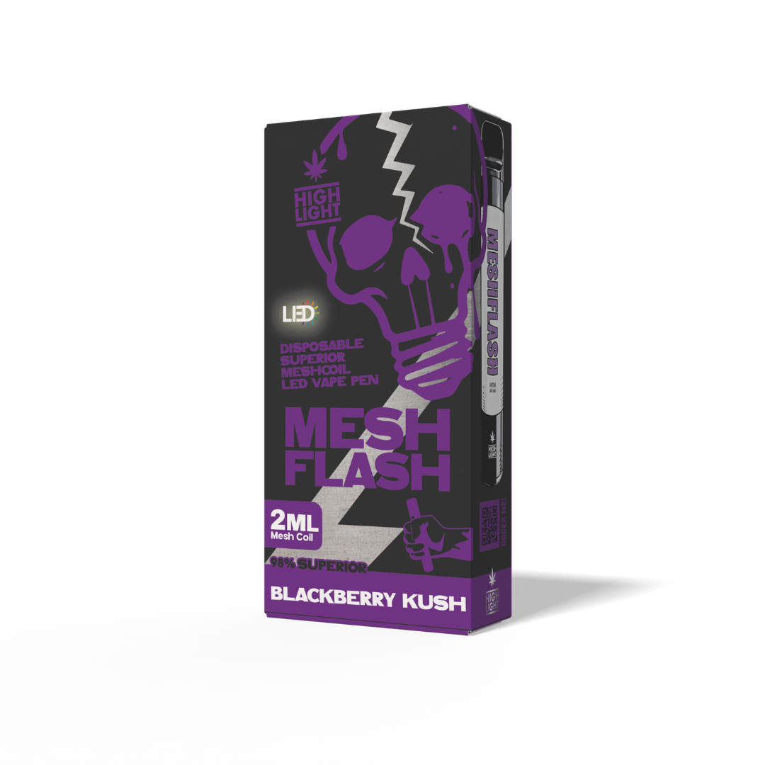 Mesh Flash - Blackberry Kush - Superior Blend - Vape desechable