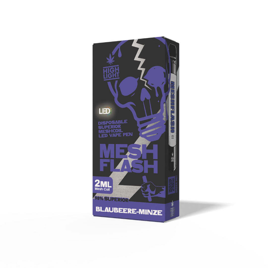 Mesh Flash - Blueberry Mint - Superior Blend - Disposable Vape
