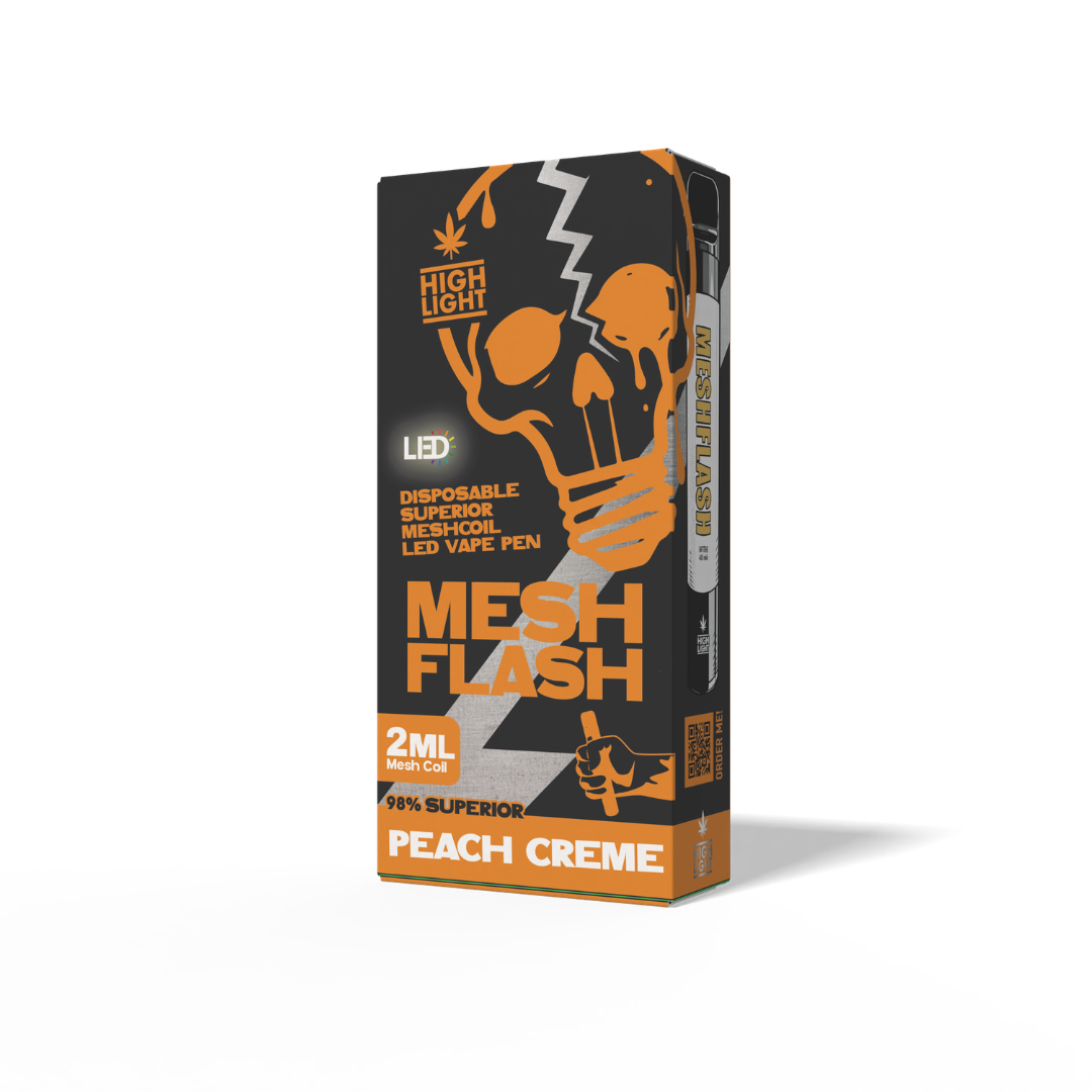 Mesh Flash - Peach Creme - Superior Blend - Disposable Vape