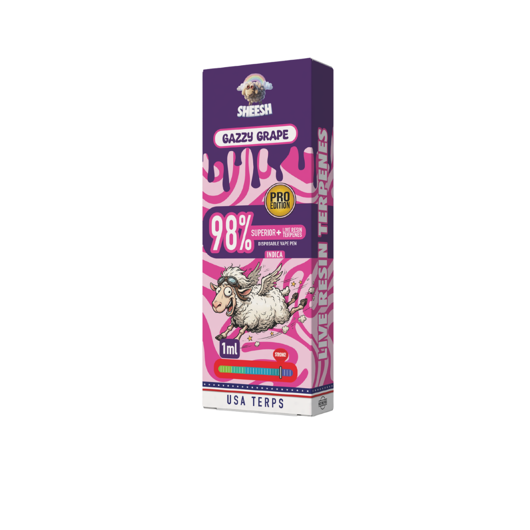 SHEESH Superior Pro Edition - Gazzy Grape - 1ml Disposable Vape